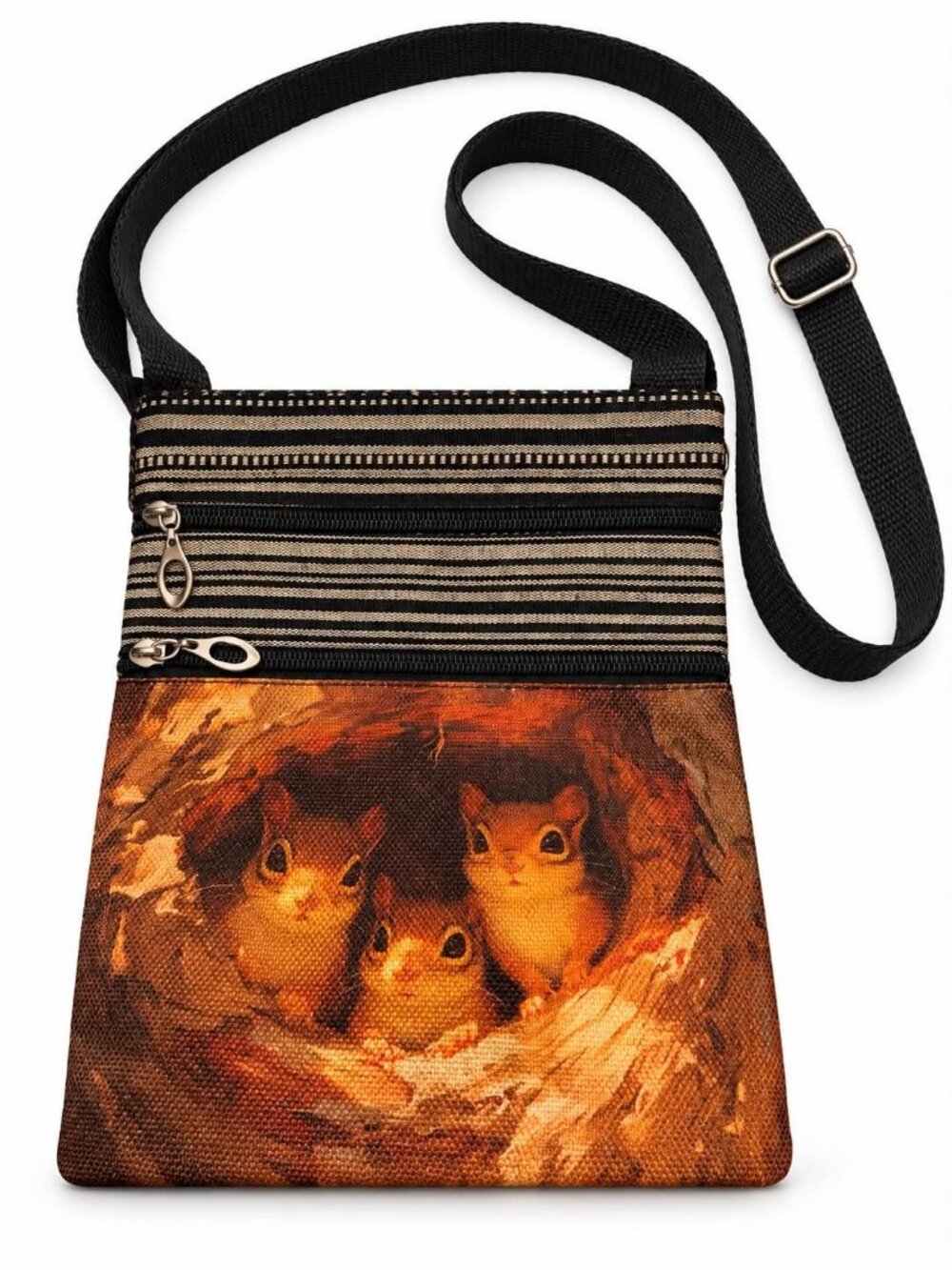 Four Squirrels Crossbody Bag